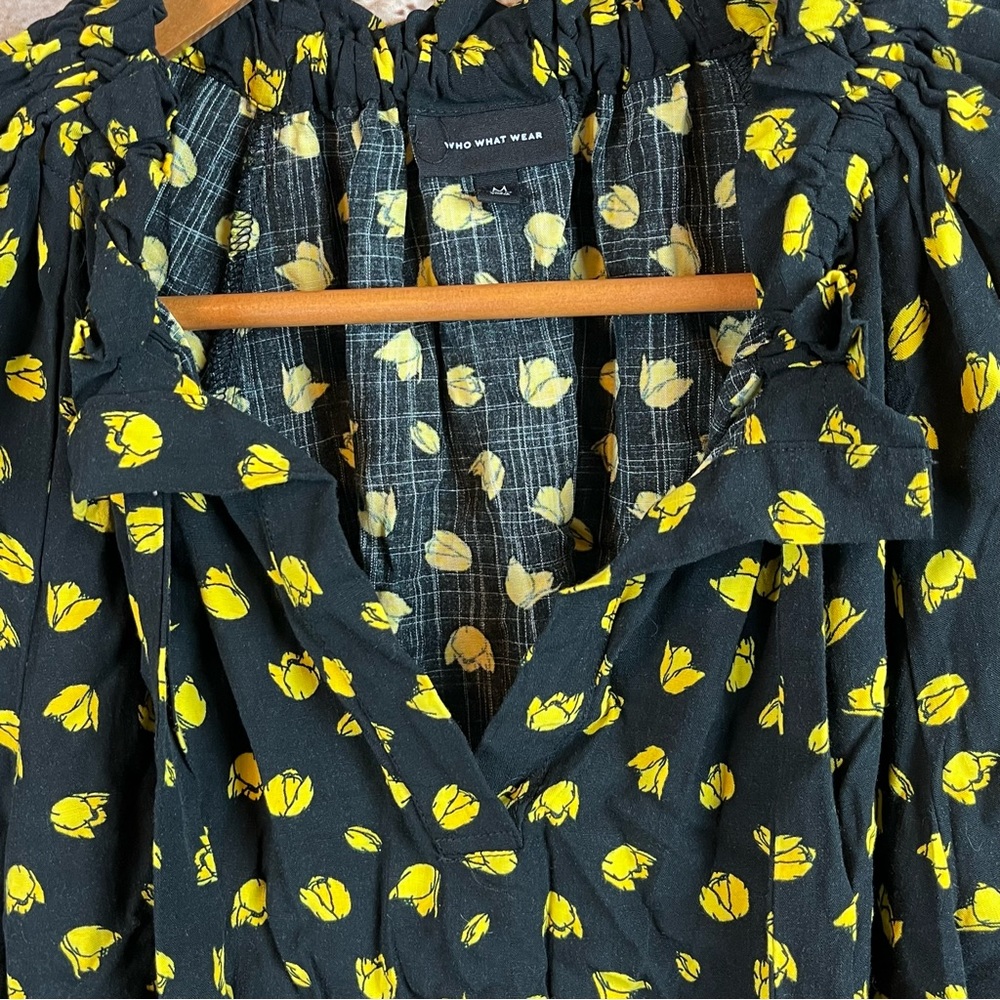Who What Wear Floral Shirt Medium - Picture 5 of 7